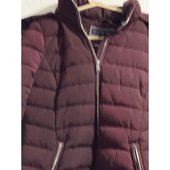 Tommy Hilfiger long car coat jacket puffer L warm Winter Professional - Picture 2 of 3